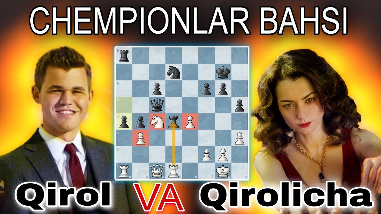 Magnus Carlsen vs Alexandra Kosteniuk | Chempionlar o'yini ! | @Mamlakatlar-j7v