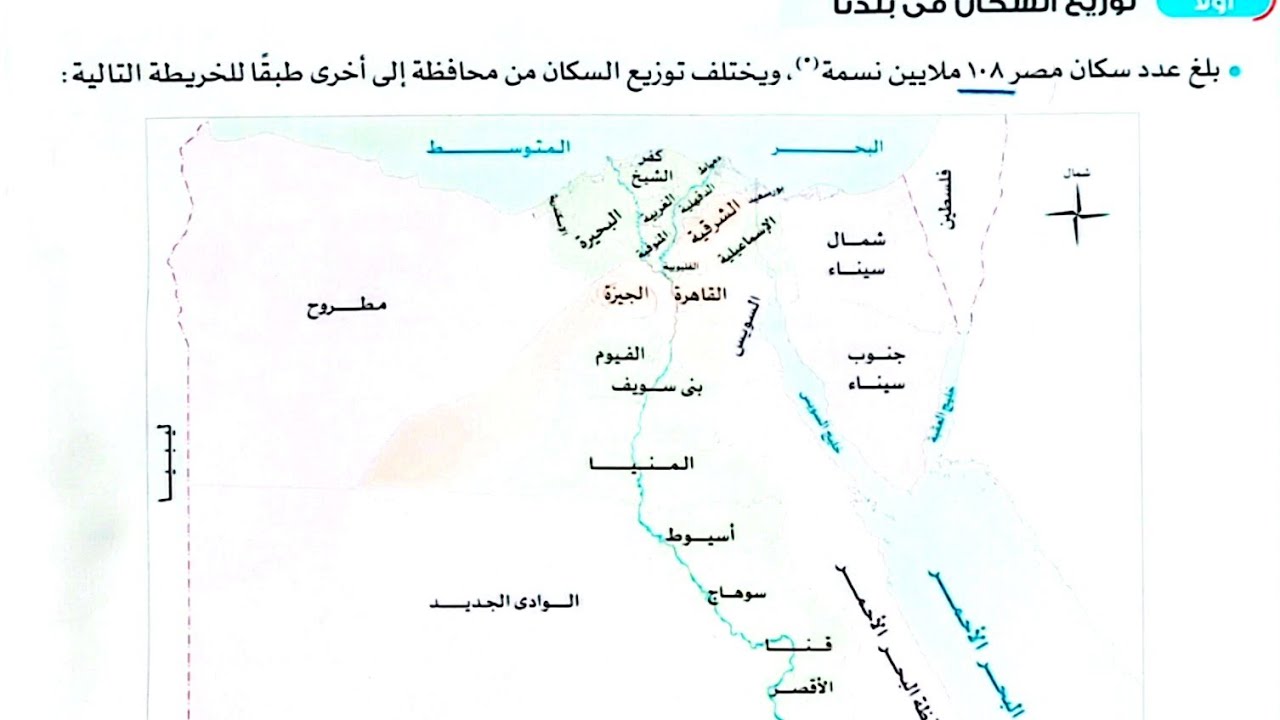 شرح درس(توزيع سكان بلدنا وخصائصها)دراسات/الصف الرابع/ترم تاني/الأضواء2026