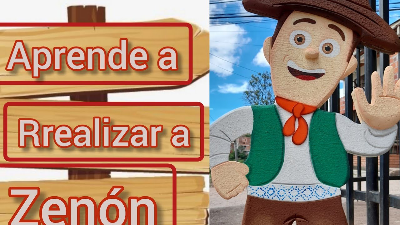 Como Realizar A Zenón  En Icopor,Tecnopor,Isopor,Plumavit,Estereofón,Porespán,Telgopor,Anime,Unicel.