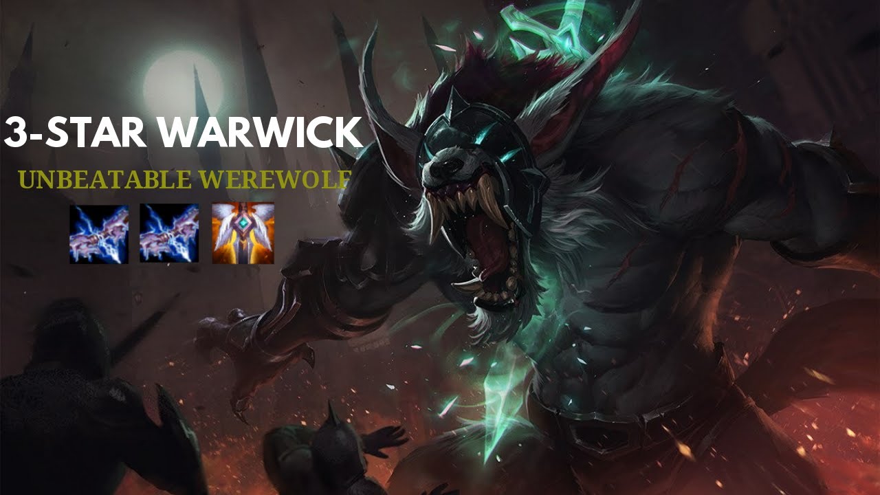 3-star WARWICK | UNBEATABLE WEREWOLF | HAPPY HALLOWEEN | LOL TEAMFIGHT TACTICS