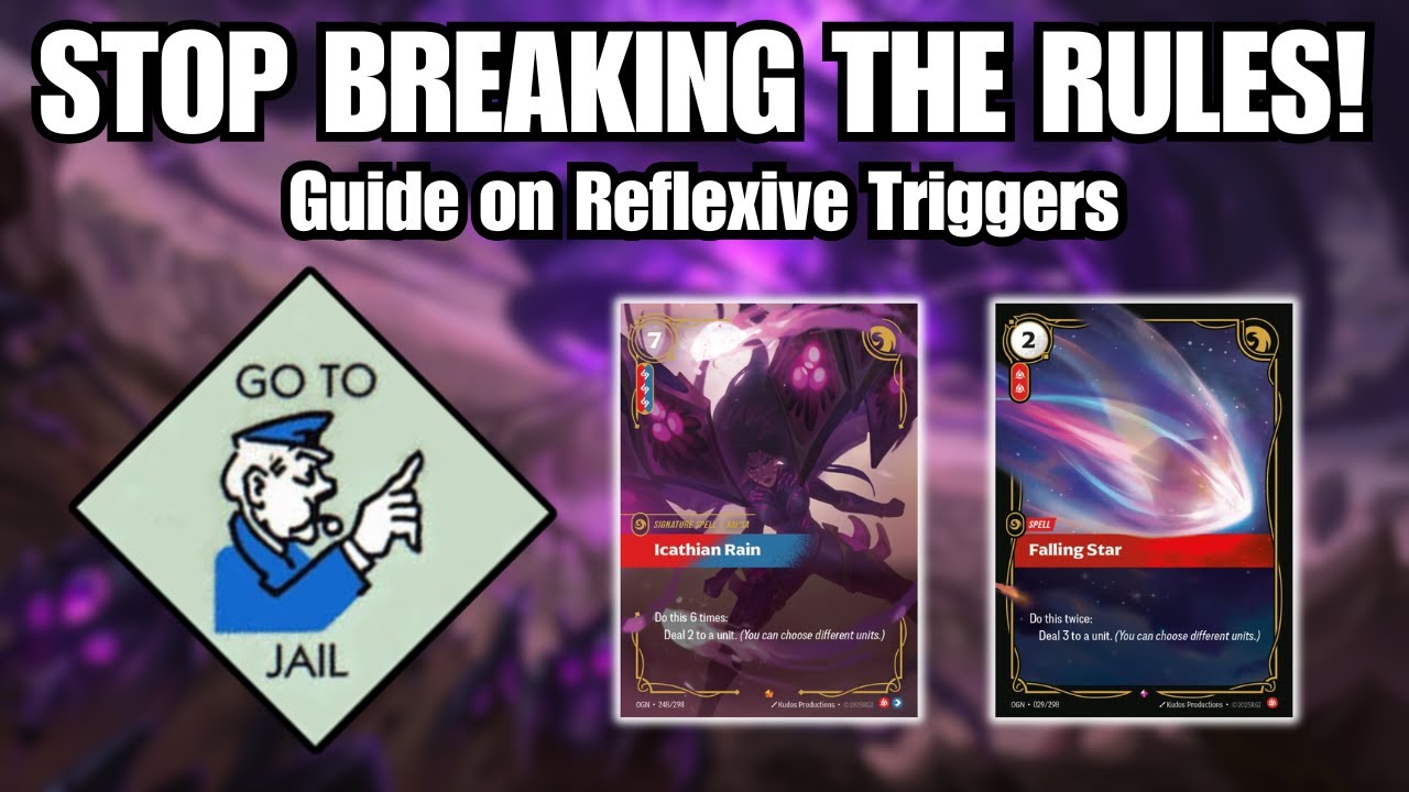 Falling Star and Icathian Rain - How Reflexive Triggers Work in Riftbound