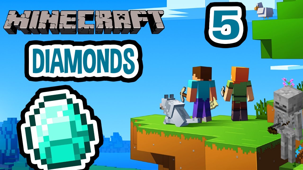 DIAMONDS!?!! I Minecraft Gameplay Walkthrough Episode 5