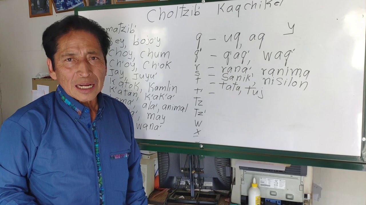 Vocabulario utilizando el alfabeto Kaqchikel