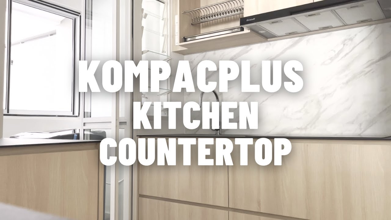 We got KompacPlus for our Kitchen Countertop with Sink cover! | Our 4-room HDB BTO Home Reno Journey