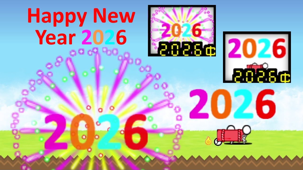 the battle cat OP Firework 2026 (Happy New Year)