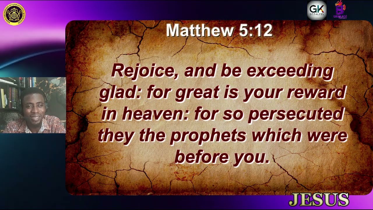 LET'S TALK ABOUT JESUS CHRIST. MATTHEW CHAPTER 5 PART 2 