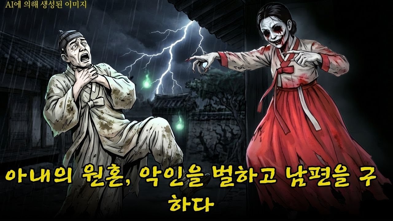 (| 무섭지 않은 공포 실화 |야담 |민담 )호랑이의 제물이 된 아내, 죽어서도 남편을 지킨 원혼의 비밀 | 한국 민담 괴담