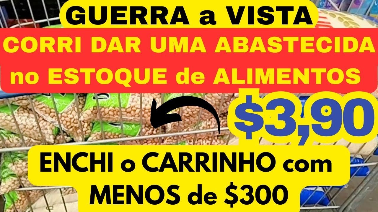 PRIMEIRA COMPRA de ESTOQUE 2026 no ATACADO TENDA #estoquedealimentos #armazenamento #sobrevivência