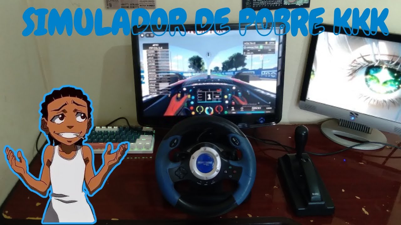 Tunando meu setup com um volante de ps2 kkk