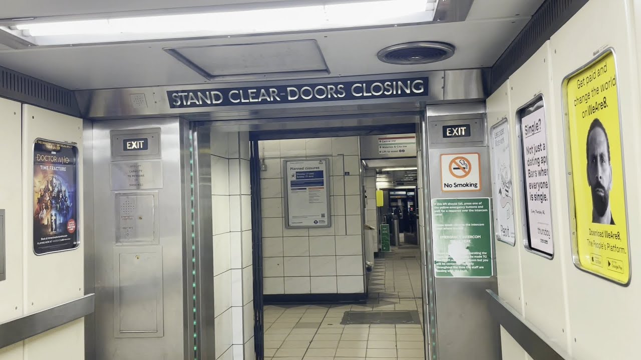 Stand Clear of the Doors Please! - 1970s Otis Traction Lifts @ Bank Underground Station - London, UK