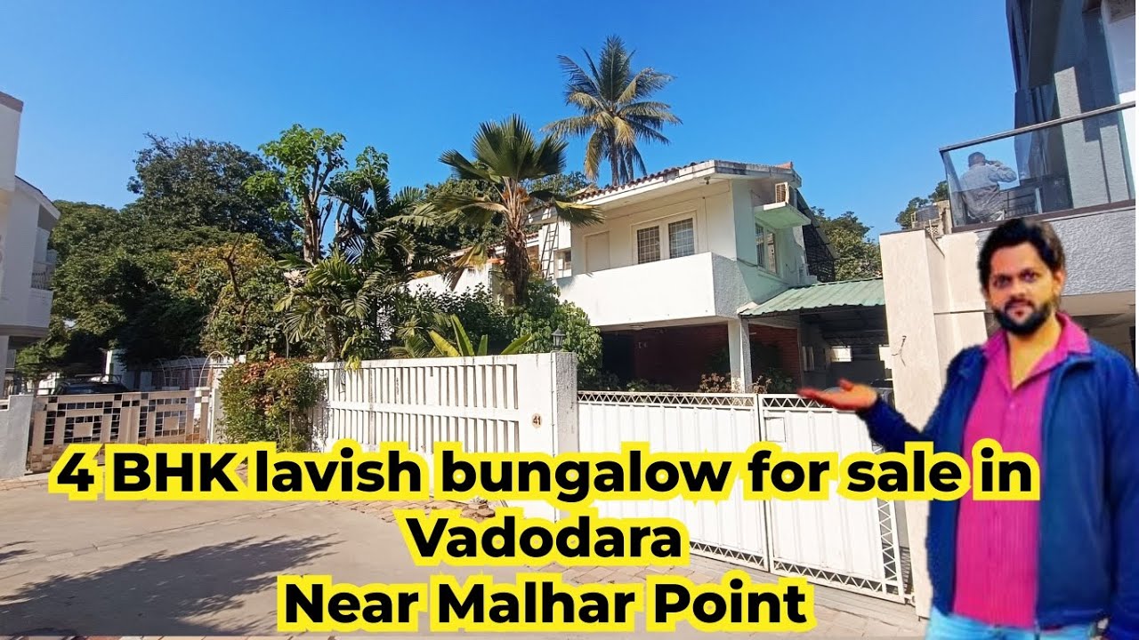 4 BHK bungalow sale near Malhar Point behind Jagdish farsan Vadodara #bungalow #villa #highlight 