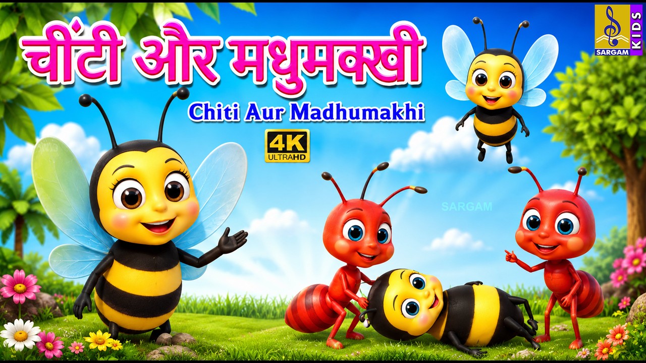 चींटी और मधुमक्खी | New Kids Animation | Chiti Aur Madhumakhi #cartoonvideo #hindi #cartoon #new