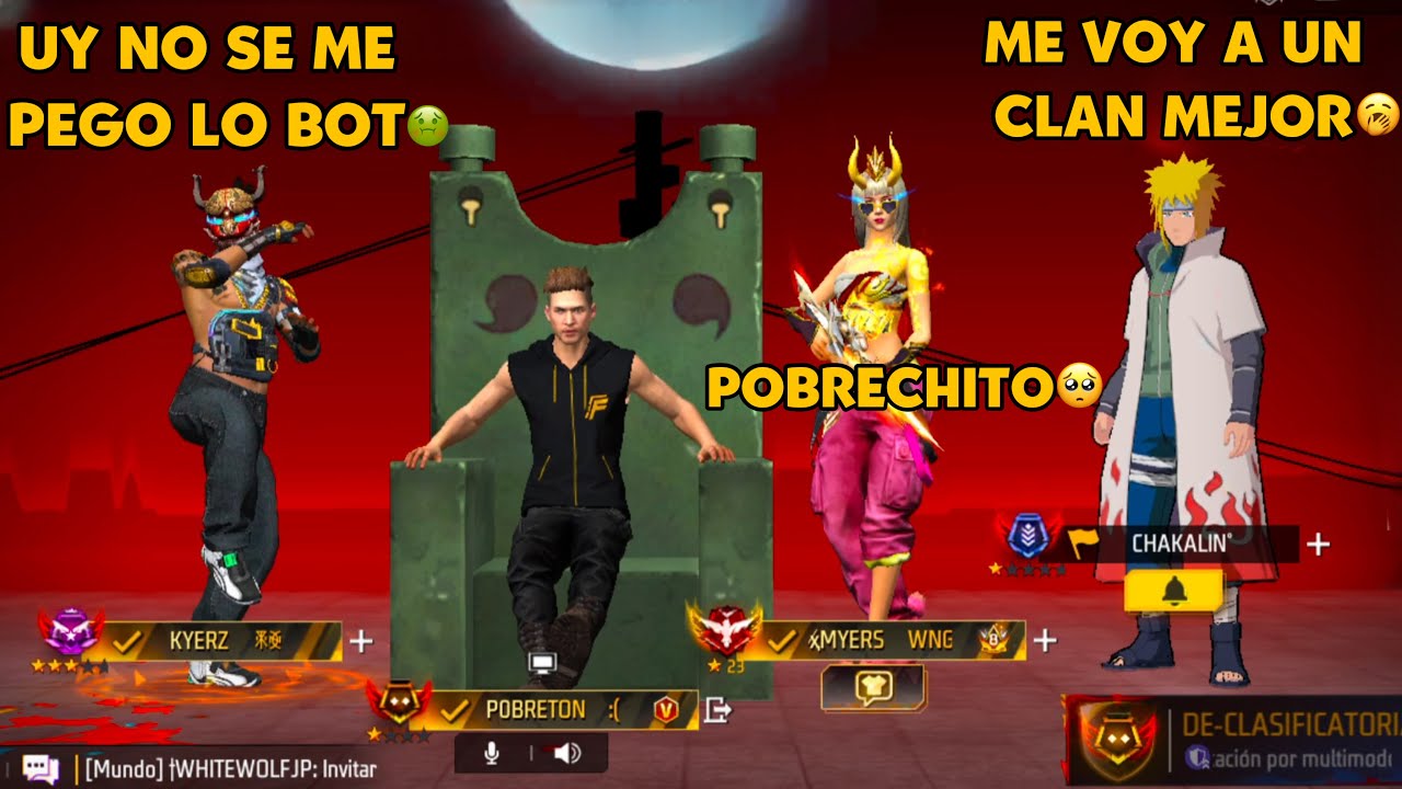 Me hice pasar como un botsito dentro de mi propio clan y mis propios integrantes me humillan 🤡