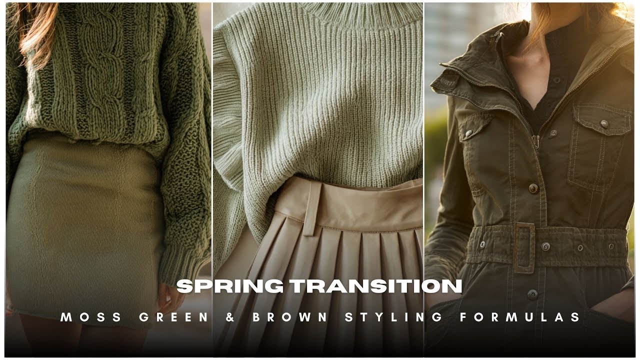 🌿 Spring Transition 🤎 Moss Green & Brown Styling Formulas