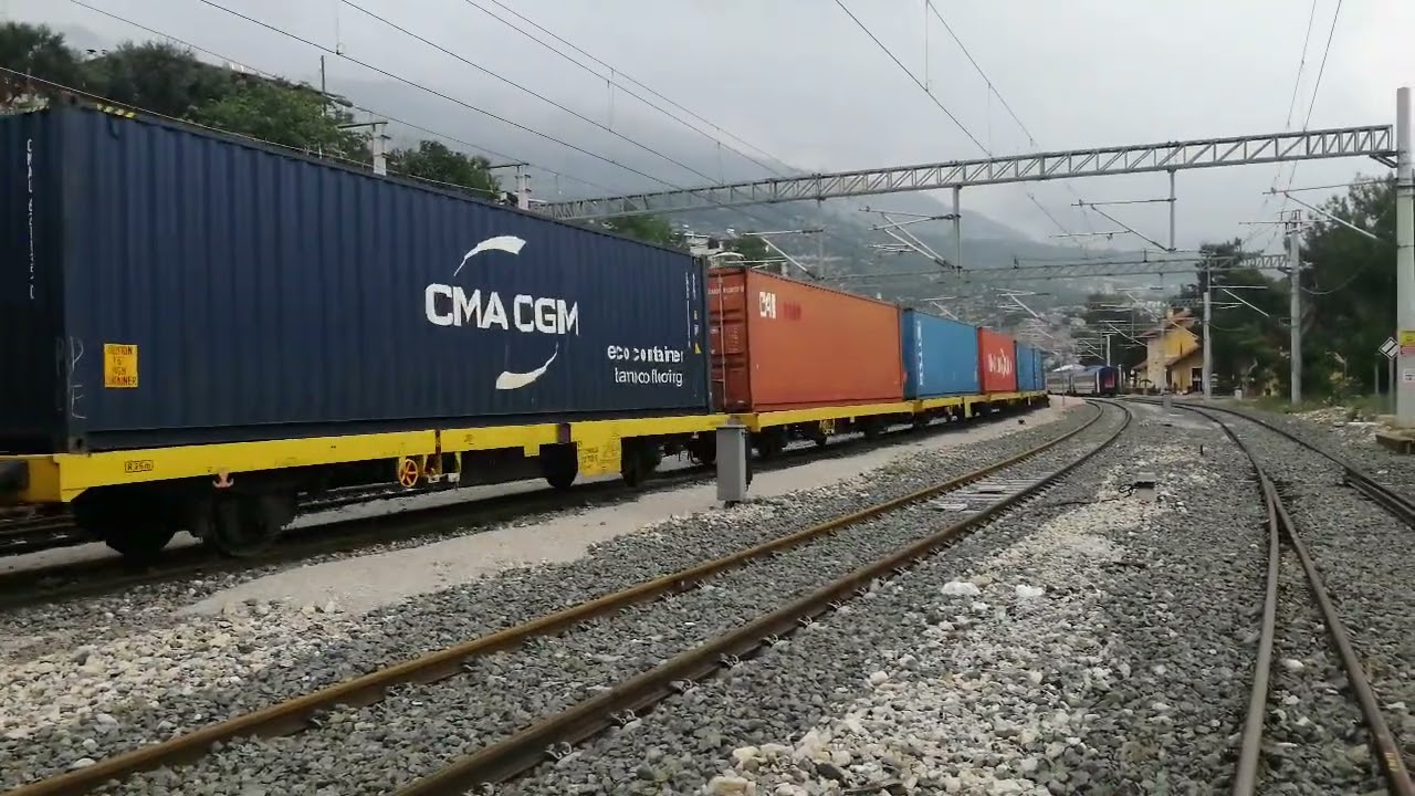 DE 24 304 HACIKIRI TREN İSTASYONU KONTEYNER YÜK TRENİ