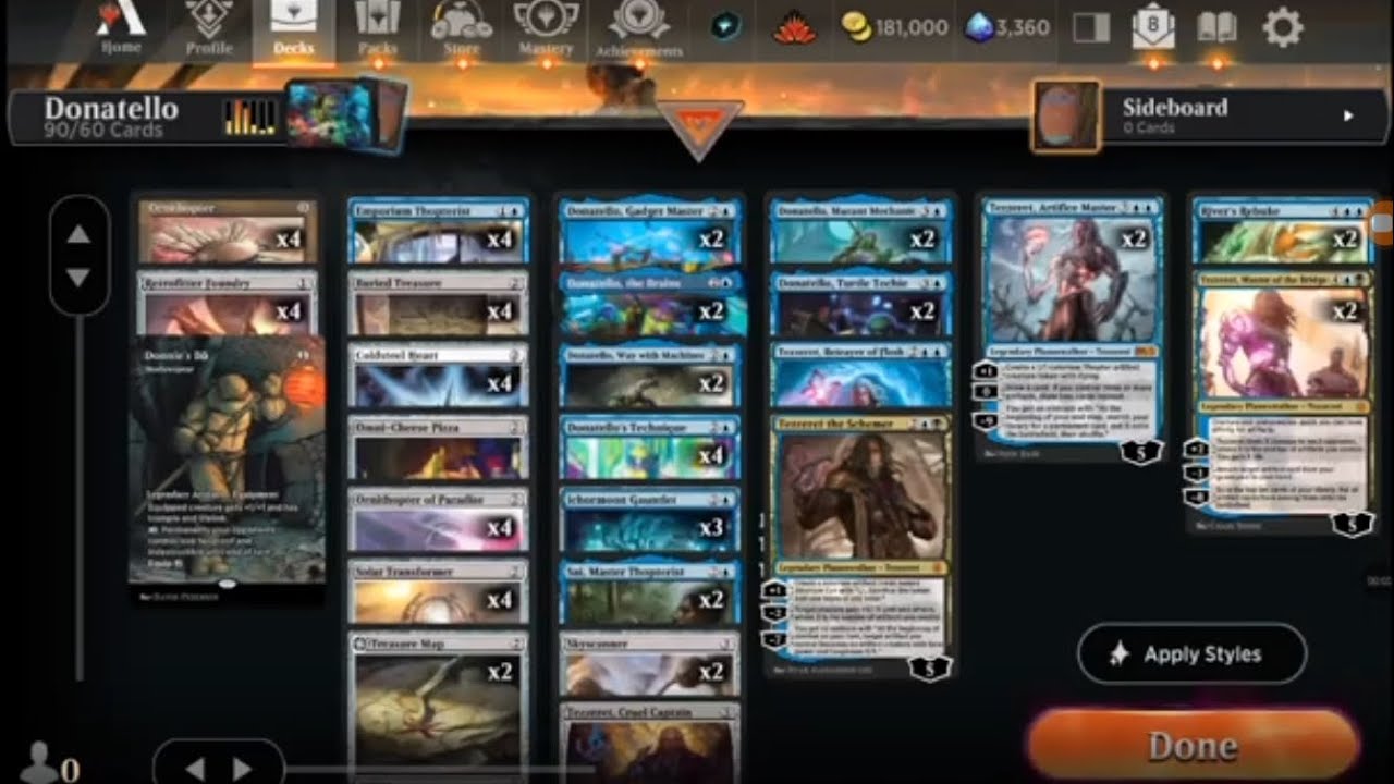MTGA Donatello Tribal Historic Build episode 1