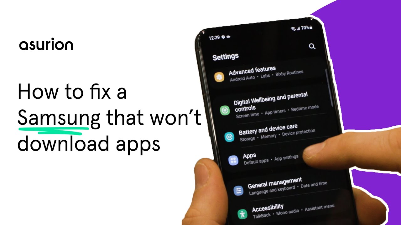 How to fix a Samsung phone that won't download apps | Asurion