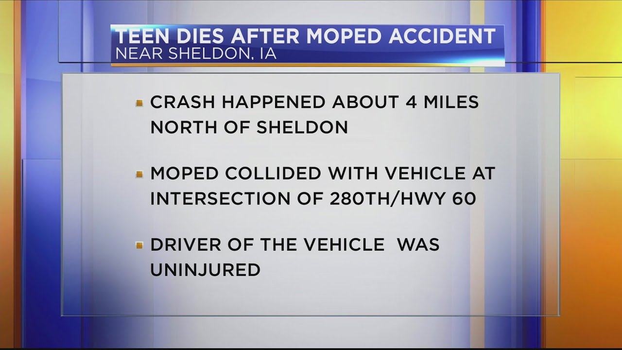 Teen dies after moped accident