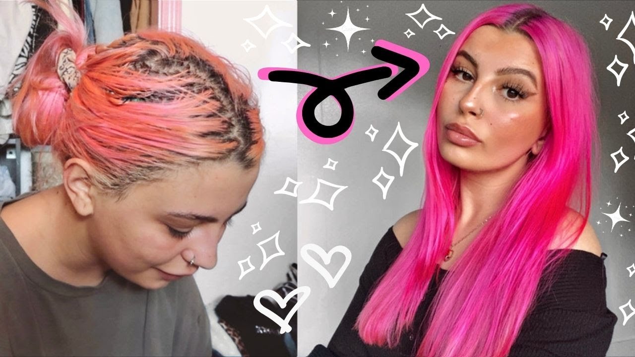 DYING MY HAIR NEON PINK