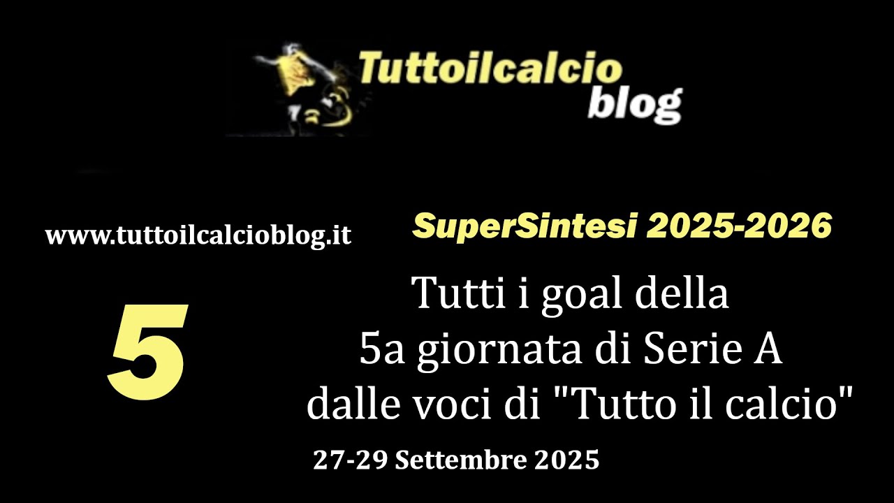 SuperSintesi della 5a di Serie A 2025-2026