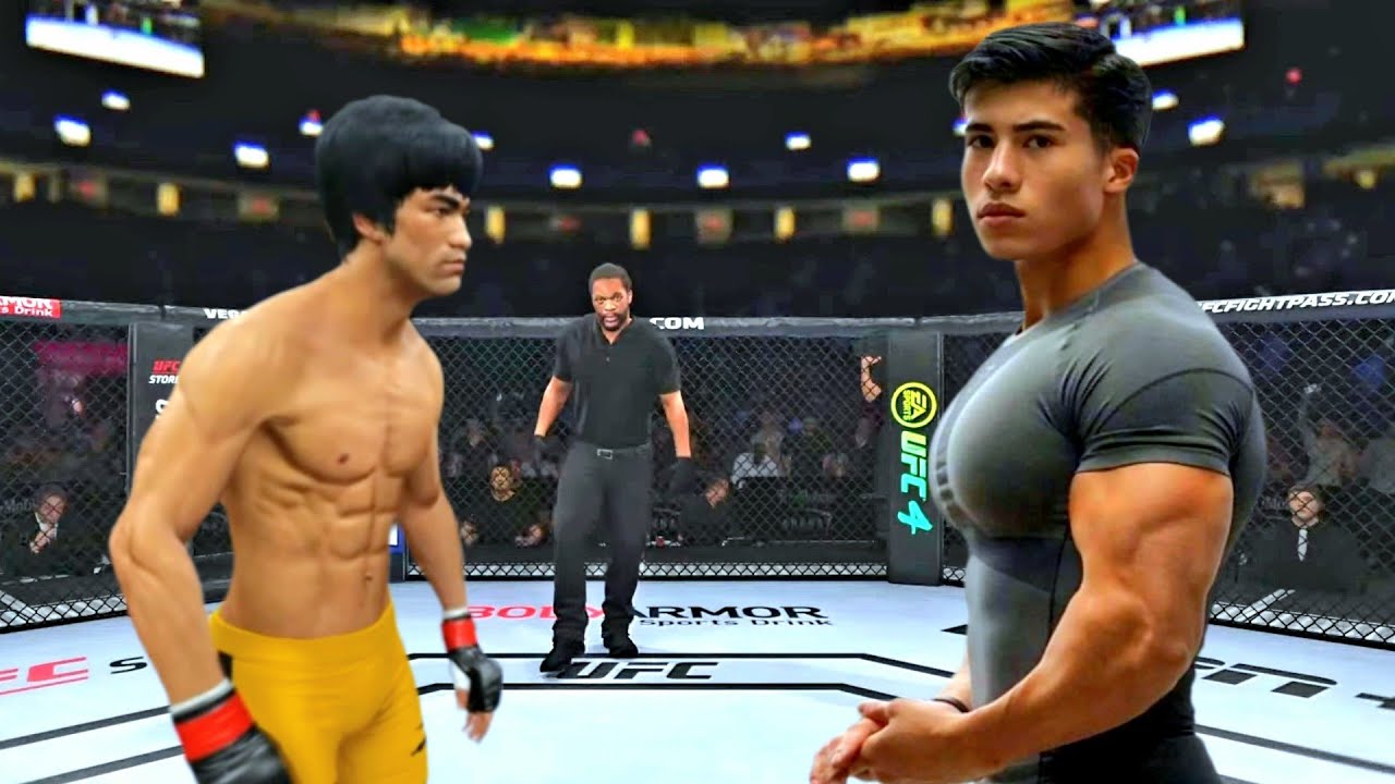 PS5 Pro| Bruce Lee vs. Iasting Powerful Diver (EA Sports UFC 4)