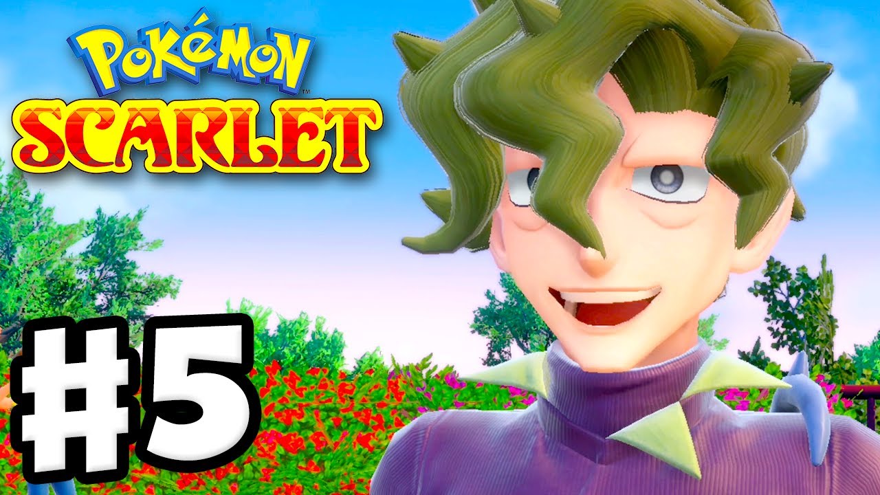 Pokemon Scarlet and Violet - Gameplay Walkthrough Part 5 - Gym Leader Brassius! Artazon Gym!