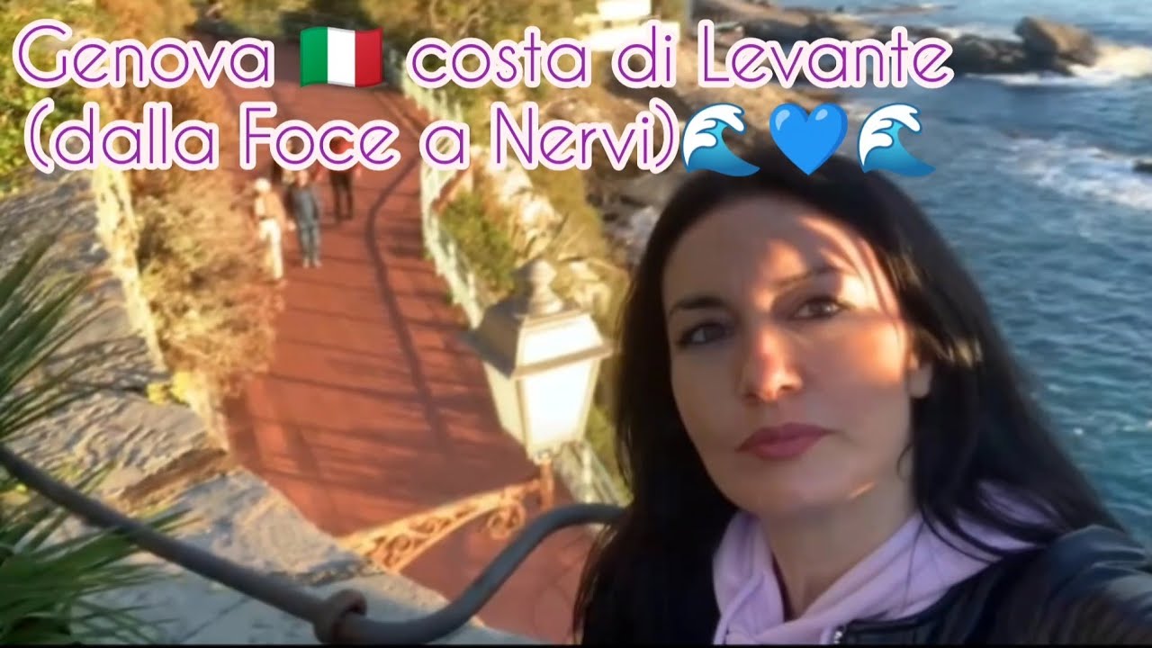 GENOVA 🇮🇹 costa di Levante (dalla foce a Nervi) walking tour 4K 🌊💙🌊
