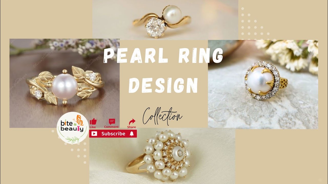 Pearl Ring Design 2025 💍✨ | Elegant & Trendy Jewelry Collection 💖 | Bite & Beauty 
