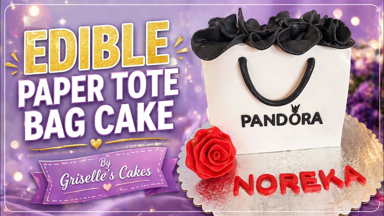 HOW TO MAKE AN EDIBLE TOTE BAG CAKE | TUTORIAL | COMO HACER BOLSA COMESTIBLE | GRISELLE'S CAKES