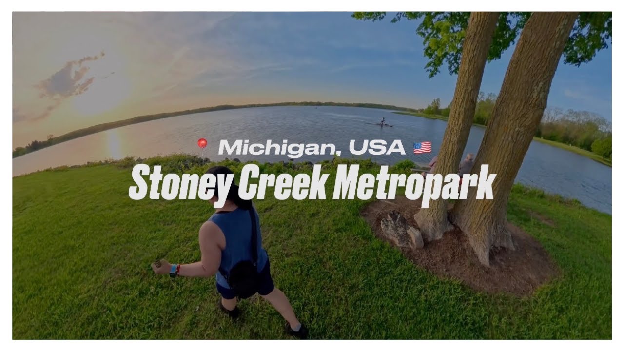 MAN-MADE LAKE Stoney Creek Metropark in Michigan USA || Bhing Bhing