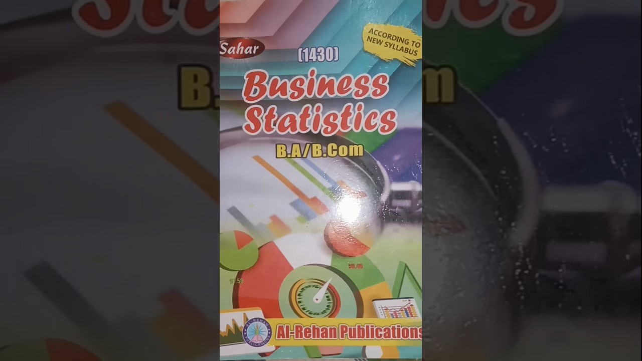 1430 BUSINESS STATISTICS BA B.COM AIOU KEY BOOK