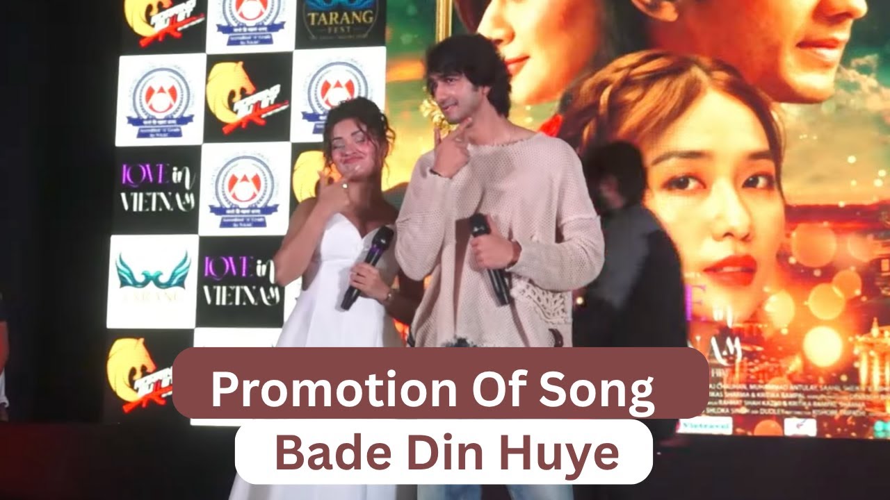 Avneet Kaur & Shantanu Maheshwari At Lala Lajpat Rai College For Promotion Of Song Bade Din Huye