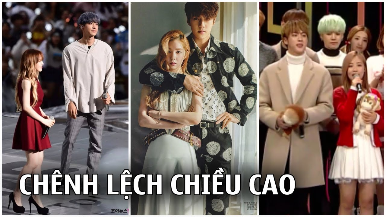 Khoảnh khắc chênh lệch chiều cao giữa idol nam, nữ khiến fan lụi tim