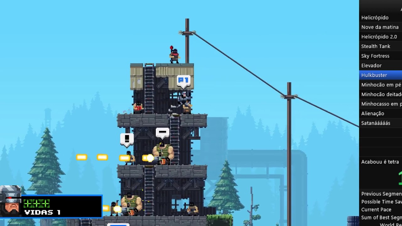 Broforce speedrun in 36:23 Any% Arcade