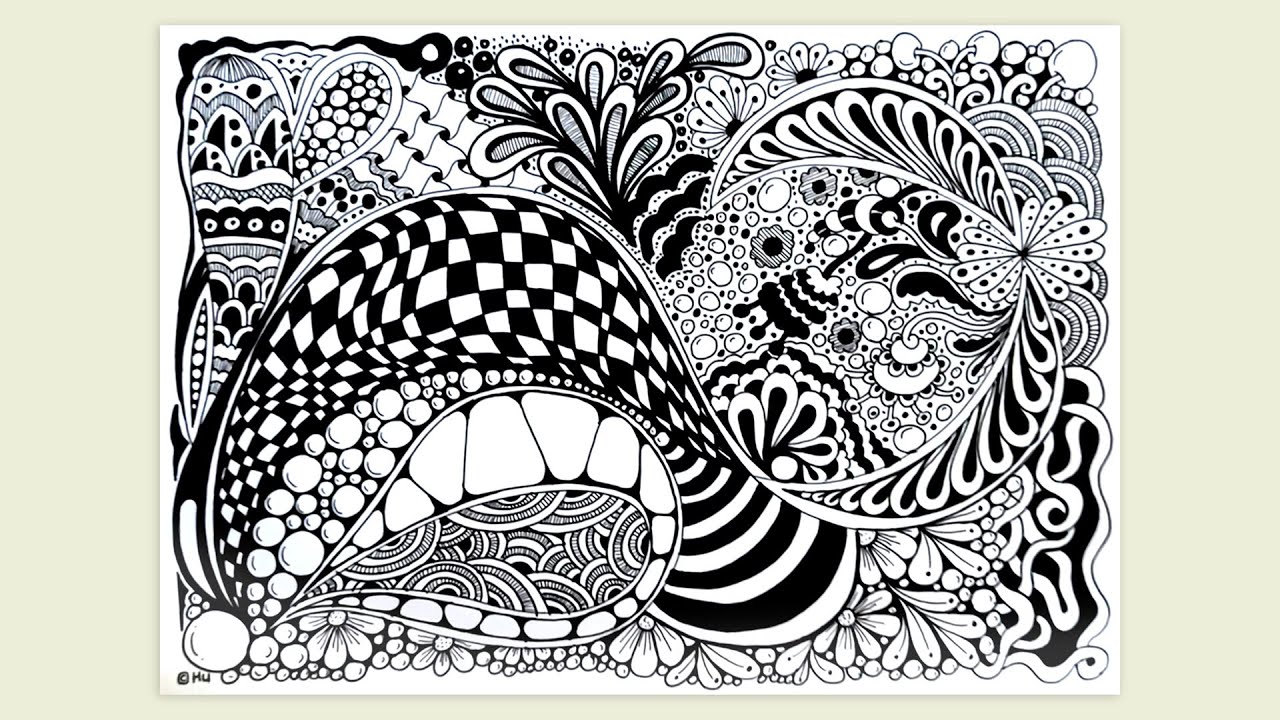 Zentangles for beginners , zentangle patterns tutorial