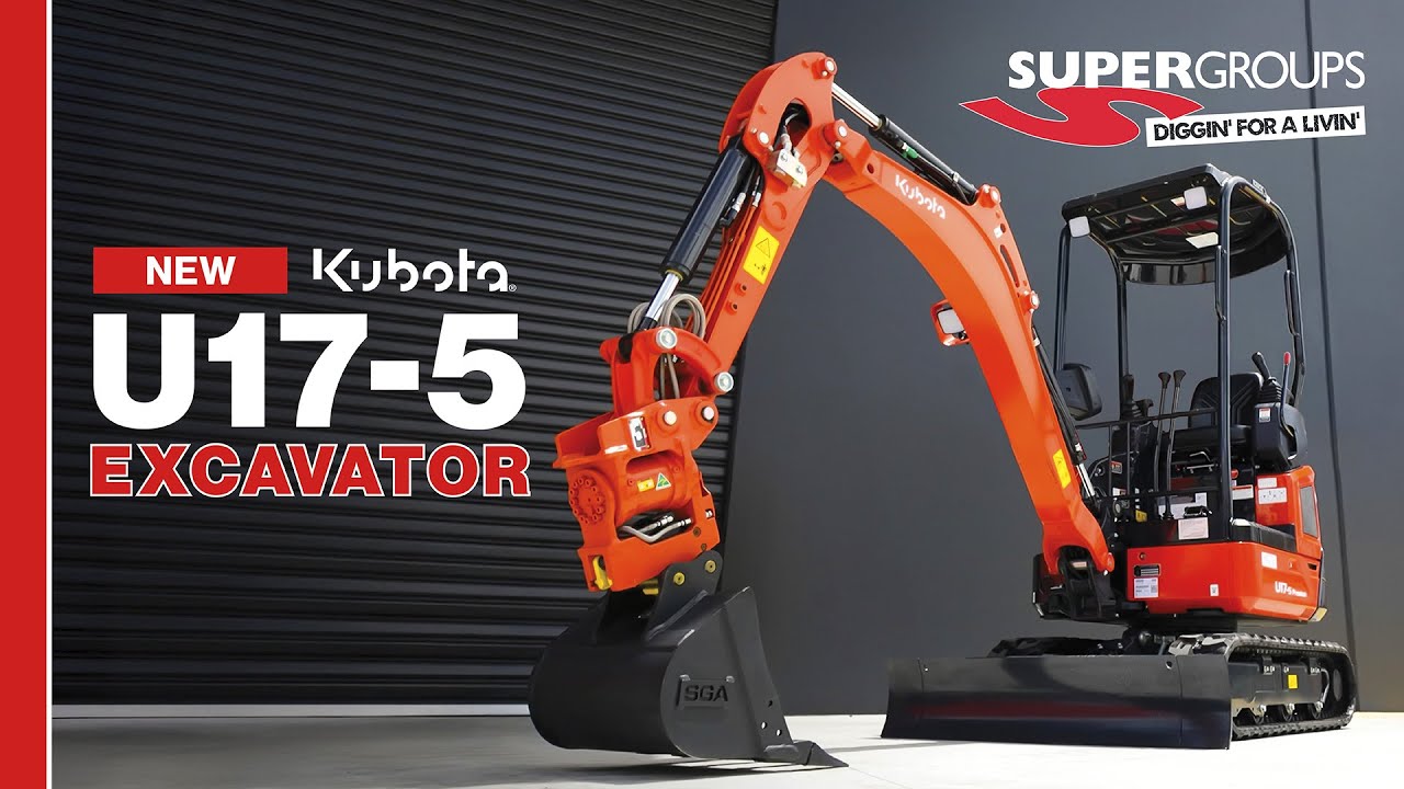 NEW Kubota U17-5 Premium Excavator Walk Around | Supergroups