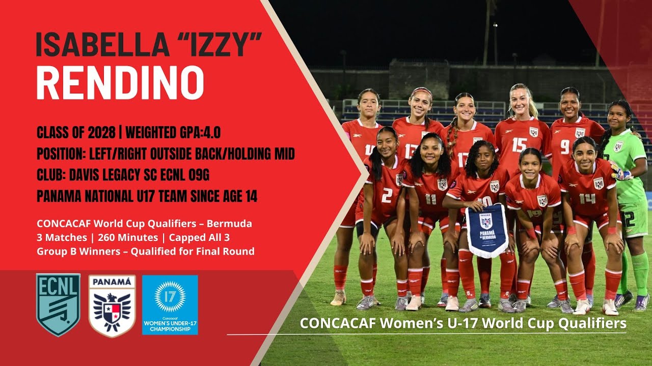 Isabella “Izzy” Rendino – Panama U-17 | CONCACAF World Cup Qualifiers