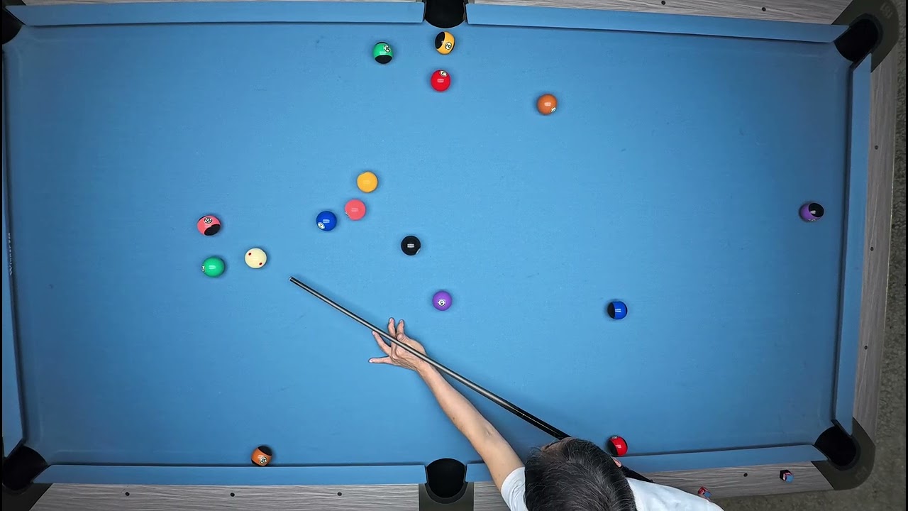 Test Pool Cue Mezz Avant wtih 18.5 Oz 落枕右肩痛第三天練習準度 三節可調比重 AVANT 球桿配 18.5 Oz 03/19/25