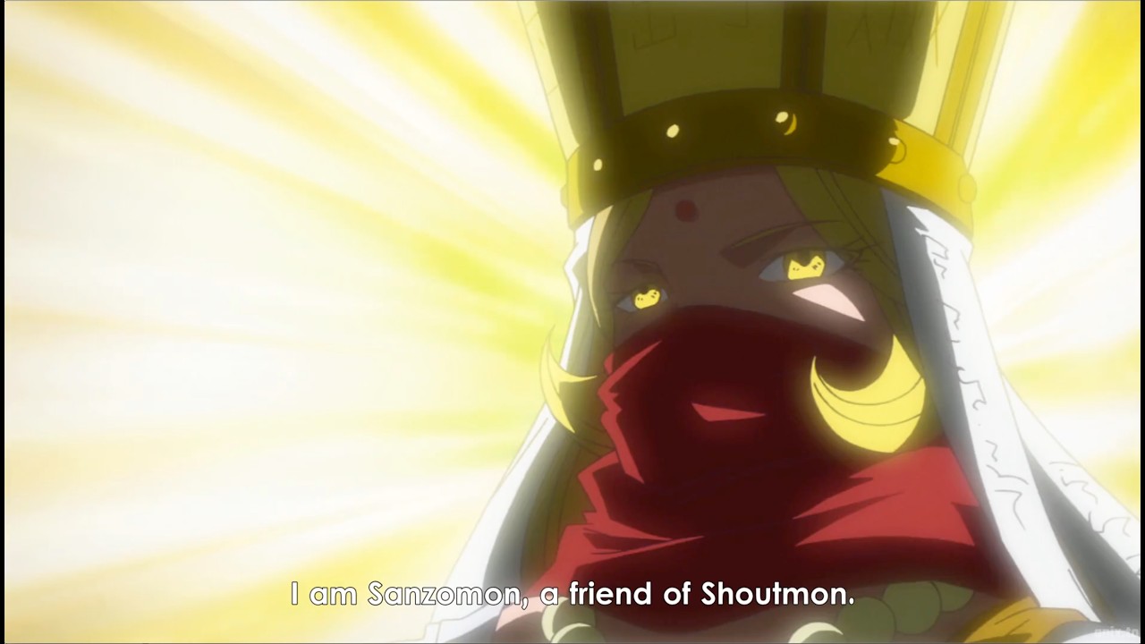 Digimon Xros Wars but only when Sanzomon speaks (English sub)