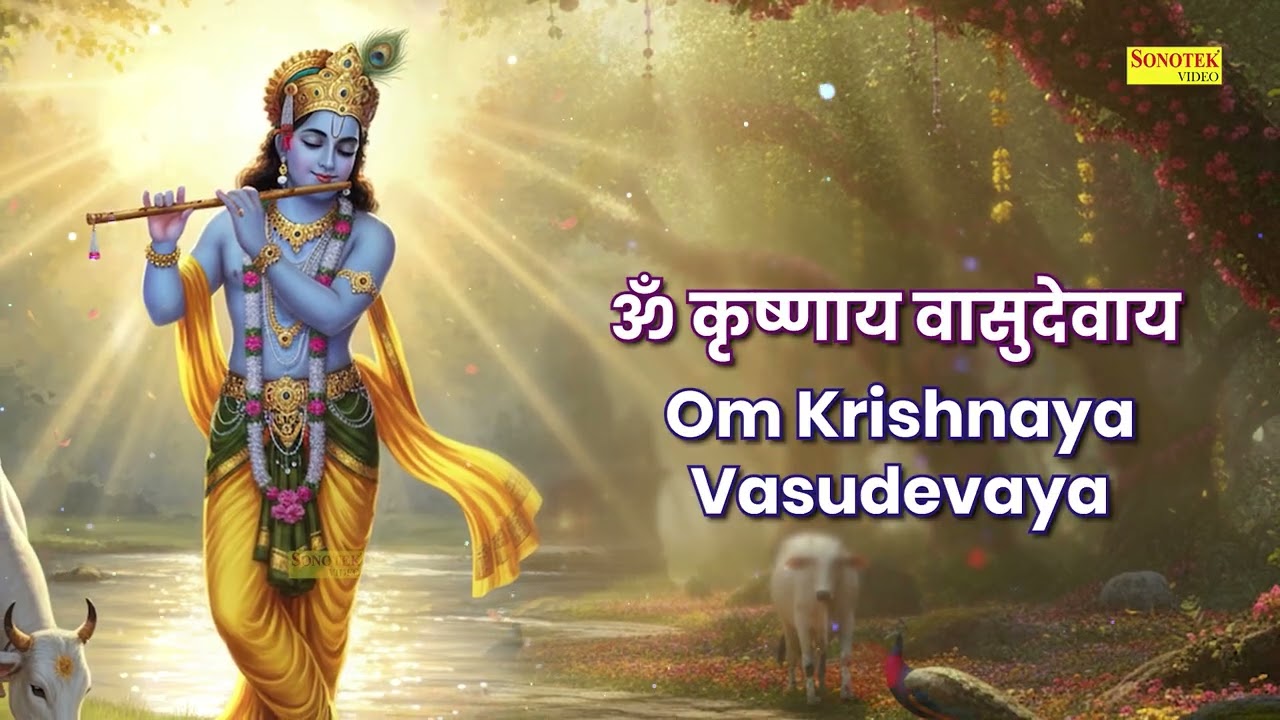 Om Krishnaya Vasudevaya Haraye Paramatmane 108 Times | ॐ कृष्णाय वासुदेवाय हरये परमात्मने