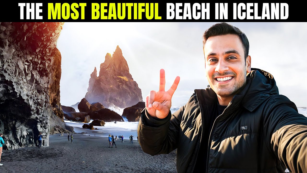 Iceland Travel Vlog 🇮🇸 Black Sand Beach & Seljalandsfoss