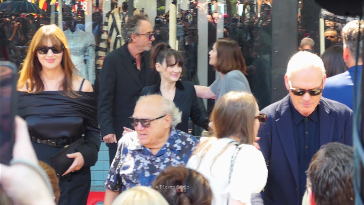 Tim Burton Recieves His Star on Hollywood Walk Of Fame featuring Winona Ryder and Michael Keaton!