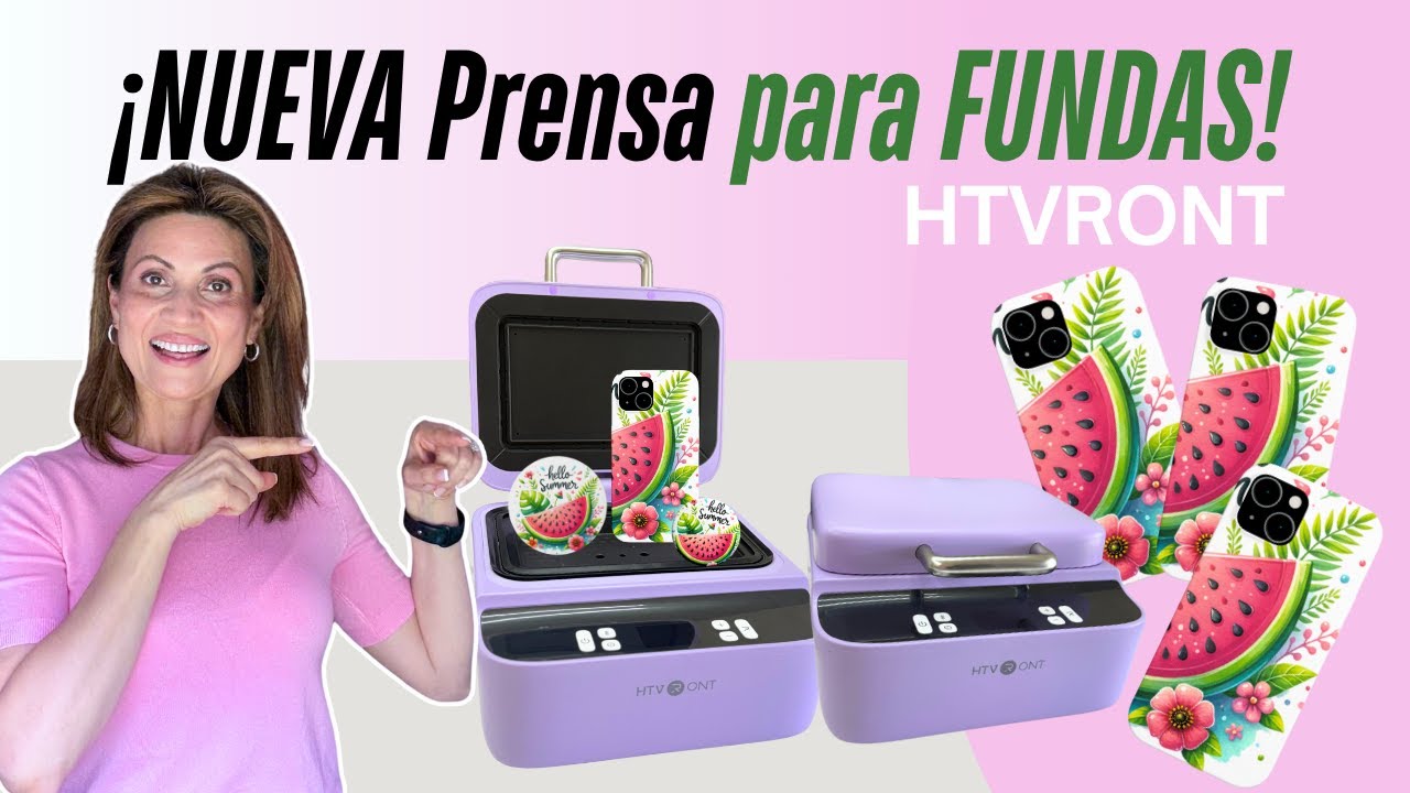 Personaliza Fundas de Teléfono FÁCIL y RÁPIDO con la Nueva Prensa de HTVRONT