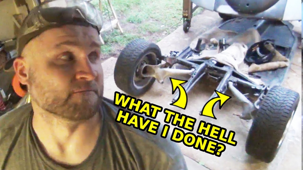 Porsche Suspension 4 - ROTTEN OLD 1956 Chop Top Oval VW Beetle - 26