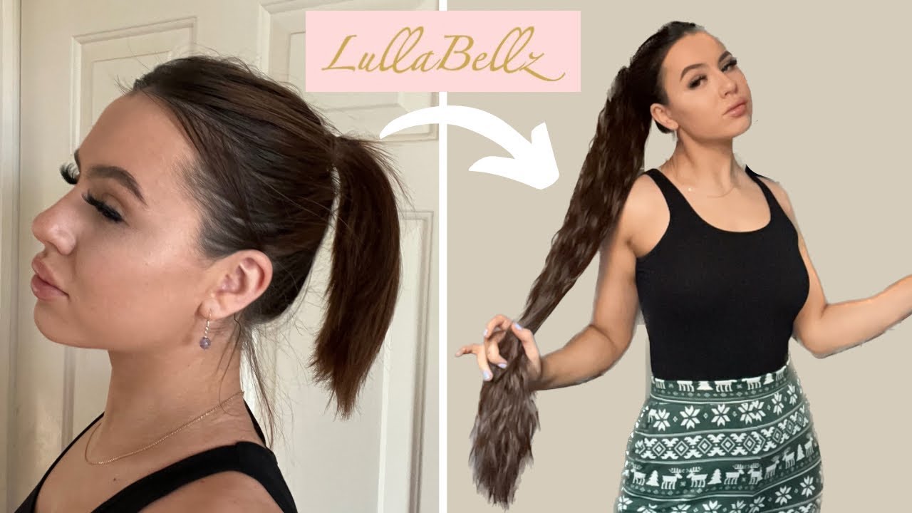Lullabellz Extra AF Textured Pony 34” Hair Extension Review and Try-on
