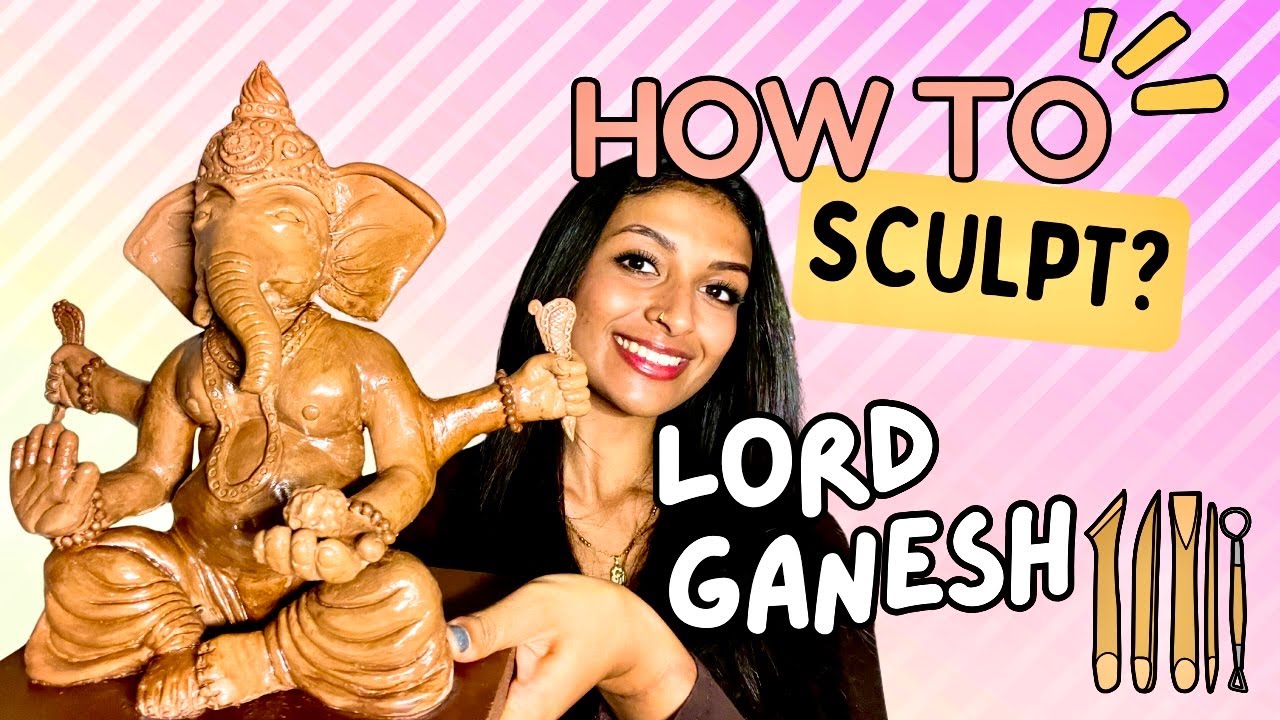 How to Sculpt Lord Ganesha from Air Dry Clay✨ | Easy Step-by-Step Tutorial