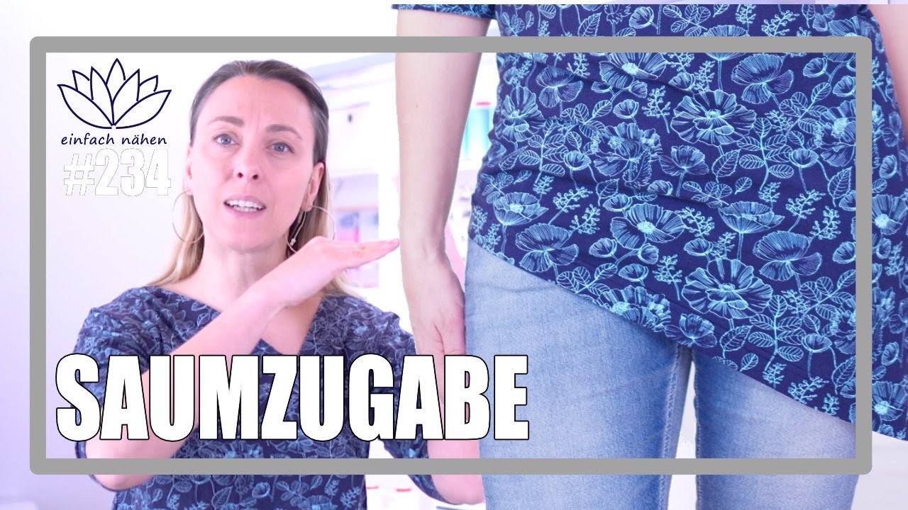 Saumzugaben richtig anzeichnen (ohne Mathe und Geodreieck) | mit Anna von einfach nähen