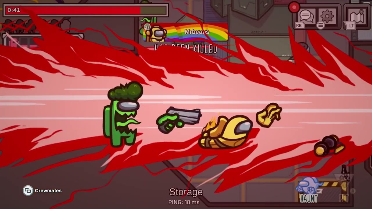 Playing 3 rounds of hide and seek among us