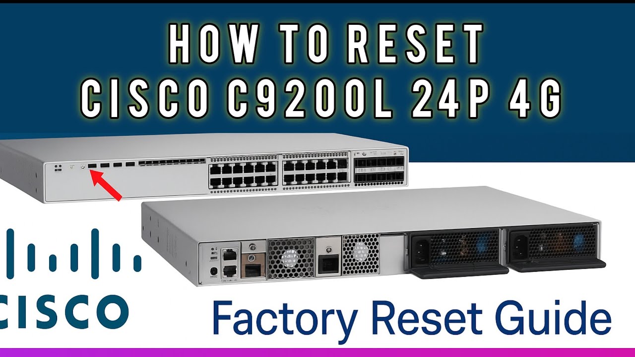 How to Reset Cisco Catalyst C9200L-24P-4G #cisco #networking #trending