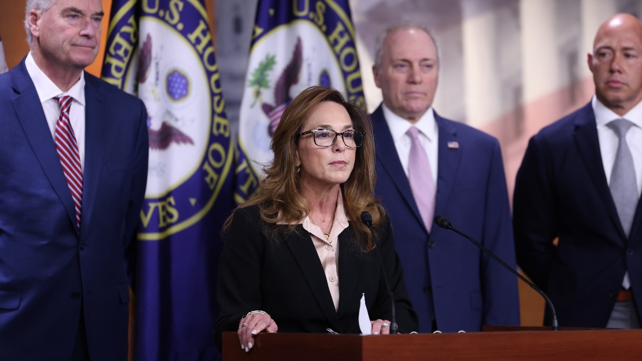 Chairwoman McClain delivers remarks at House Republican Leadership Press Conference
